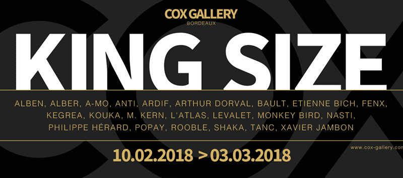 Exposition Collective King Size à La Galerie Cox.