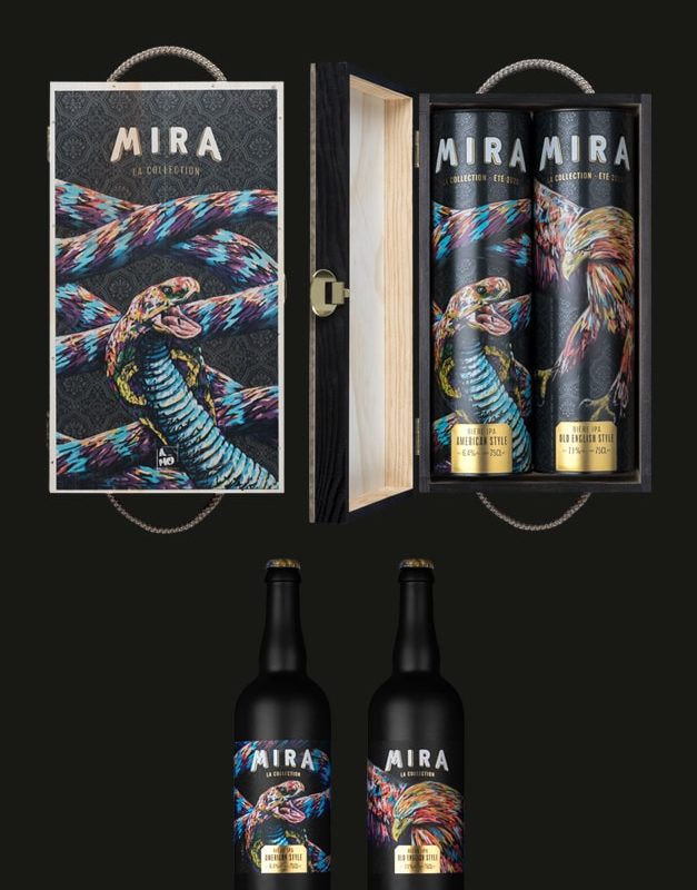 Collaboration Entre La Bière Mira Et L'artiste A-MO Streetart.