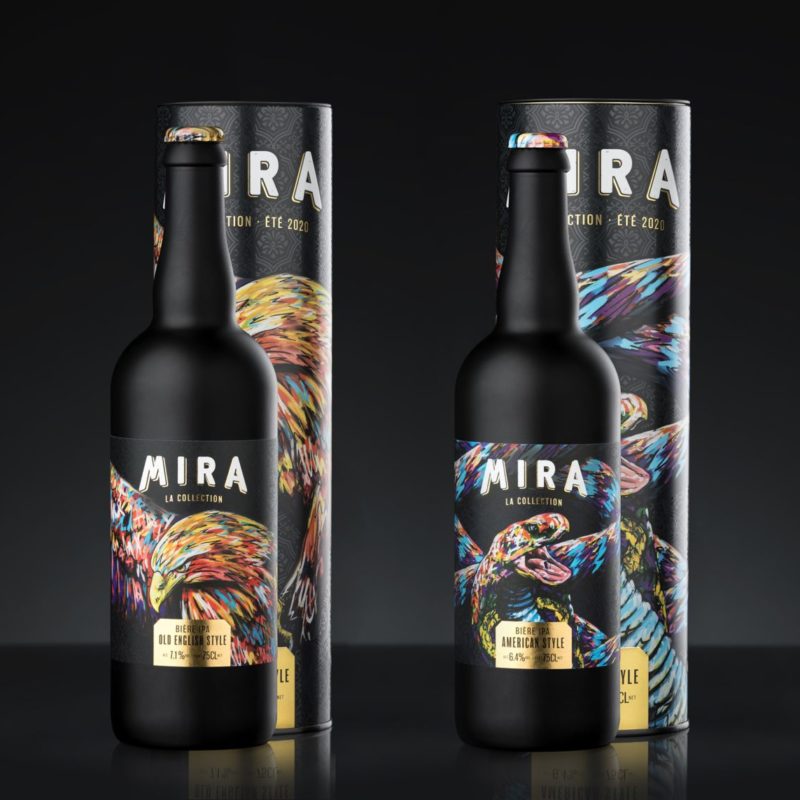 Collaboration Entre La Bière Mira Et L'artiste A-MO Streetart.